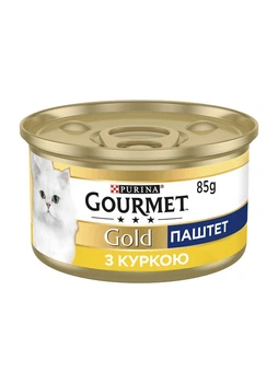 Упаковка вологого корму Purina Gourmet Gold для котів з куркою (паштет) 85 г x 24 шт