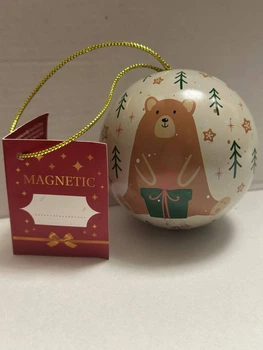 Шар на елку Magnetic Медведь со сладостями 36 г