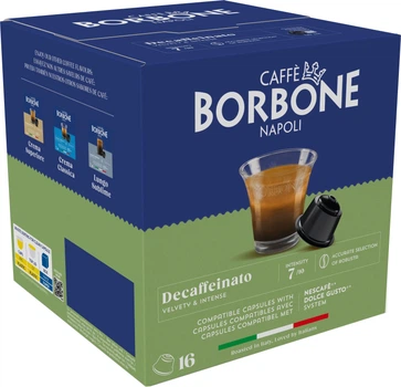 Кава в капсулах Caffe Borbone Dolce Gusto Decaffeinated Blend 5.5 г х 16 шт (8055176432430)