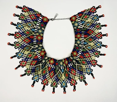 Традиционная украинская силянка из бисера HatynkaUA Necklace 36 см Разноцветный (SUN999_52)
