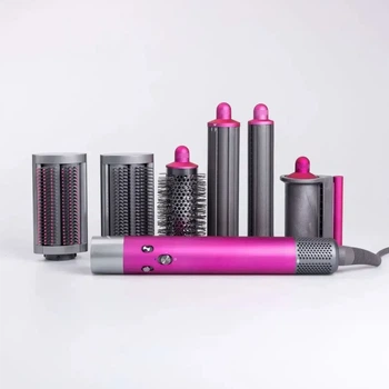 Airwrap Complete Long 6-в-1 — стайлер для волос с насадками, Fuchsia