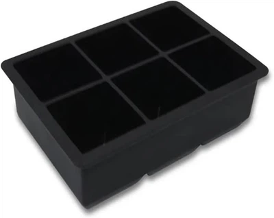 Форма для льда силиконовая Ice Кубики 6 ячеек 16.7x11.5x5 см Черный (С051350)