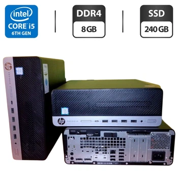 Компьютер HP ProDesk 600 G3 SFF / Intel Core i5-6500 (4 ядра по 3.2 - 3.6 GHz) / 8 GB DDR4 / 240 GB SSD / Intel HD Graphics 530 б/у