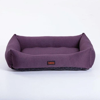Лежак для собак и котов Happy Peppy Sofa Рогожка 70х50 см Фиолетовый