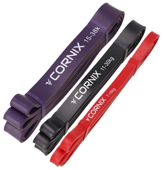 Эспандер-петля Cornix Power Band 7-38 кг (резина для фитнеса и спорта) набор 3 шт XR-0259