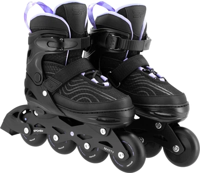 Rolki regulowane Spokey MATTY 35-38 943451 Czarne (5905339434517)