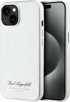 Etui plecki Karl Lagerfeld Grained PU Hotel RSG do Apple iPhone 15 Grey (57983120336)