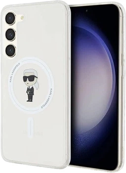 Etui plecki Karl Lagerfeld IML Ikonik MagSafe do Samsung Galaxy S24+ Transparent (3666339259068)