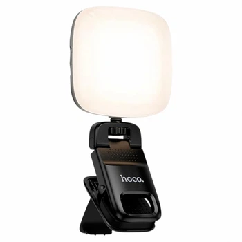 Портативный LED-светильник Hoco K29 для телефона/камеры 1200 лм, черный