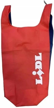 Легка складна сумка-рюкзак шоппер для покупок Lidl IAN388790 червона
