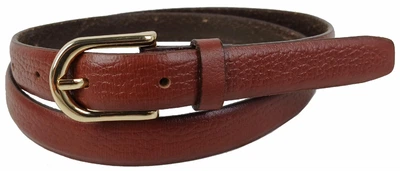 Кожаный женский ремень 1,8 см LS 4061459298512 бордовый