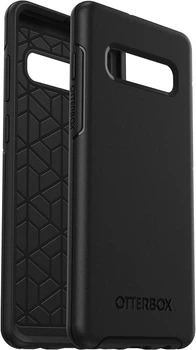 Фирменный противоударный чехол Otterbox Symmetry Sleek Protection SM для Samsung Galaxy S10 Plus SM-G975 Черный