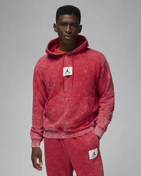 Кофта чоловіча Jordan Essentials Washed Fleece Hoodie S Червоний DR3087-612