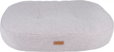 Materac dla psów Amiplay Montana owalny L 78 x 65 x 10 cm Beżowy (5907563273986)