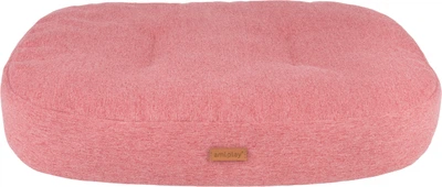 Materac dla psów Amiplay Montana owalny L 78 x 65 x 10 cm Różowy (5907563273979)