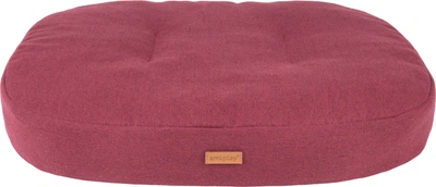 Materac dla psów Amiplay Montana owalny XL 102 x 83 x 11 cm Bordowy (5907563274051)