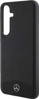 Панель Mercedes Benz Textured and Plain Leather для Samsung Galaxy S24 (S921) з Magsafe Black (3666339241001)