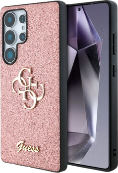 Панель Guess Fixed Glitter Big 4G Metal для Samsung Galaxy S25 Ultra Pink (3666339441708)