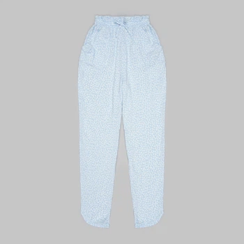 Брюки H&M 164см голубой цветы 19091138341