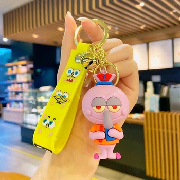 Брелок Сквидвард Nickelodeon для фанатов Губки Боба сувенир на ключи и рюкзак 3D брелок (578877)