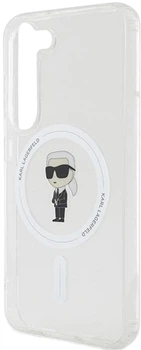 Etui plecki Karl Lagerfeld Ikonik na Samsung Galaxy S23 Plus (S916) z MagSafe Przezroczysty (3666339241858)