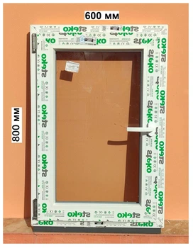 Окно Steko 600 х 800 мм 2-стекла/аргон, левое
