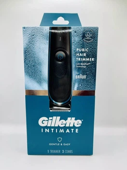 Аккумуляторный триммер Gillette Intimate i5 с 3 насадками для тела и интимной гигиены