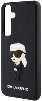 Панель Karl Lagerfeld 3D Rubber Ikonik для Samsung Galaxy S24 (S921) Black (3666339241995)