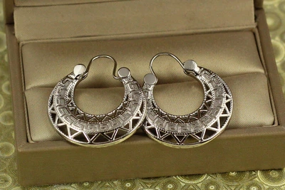 Серьги коромысла Xuping Jewelry Гетто 3 см серебристые