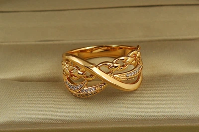 Кольцо Xuping Jewelry Сварог р 19 золотистое