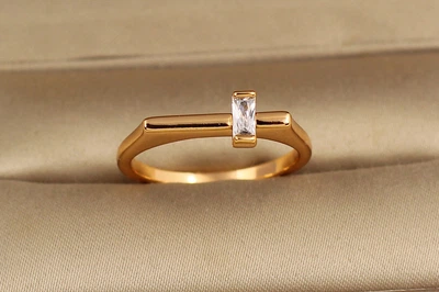 Кільце Xuping Jewelry Лаконізм р 16 золотисте