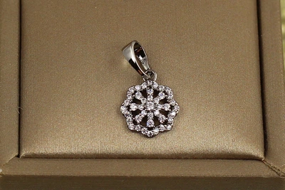 Кулон Xuping Jewelry Снежинка 10 мм серебристый