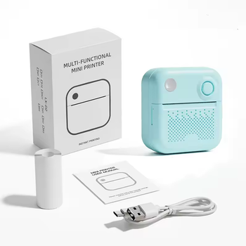 Портативный мини термопринтер LX-D3 Cyan