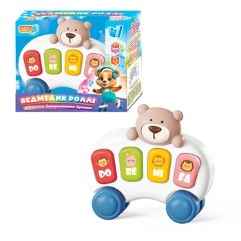 Піаніно "Ведмедик Роллі" 10799 "WToys", ОЗВУЧУВАННЯ УКРАЇНСЬКИМ МОВОМ, 8 пісень, 8 казок