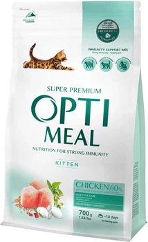 Сухой корм Optimeal Оптимил для КОТЯТ курица 0,7 кг
