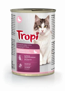 Консервы для кошек Tropi со вкусом утки 415г