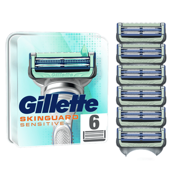 Сменные катриджи Gillette Skinguard Sensitive 6шт/уп
