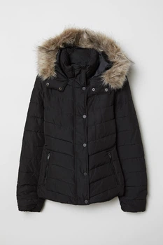 Куртка демісезонна жіноча H&M 200661-4 32 чорний (2006610001)