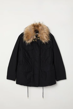 Куртка демісезонна жіноча H&M 202322-4 58(175/140) чорний (2000004778033)