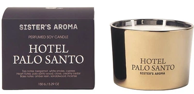 Свеча ароматическая SISTERS AROMA Hotel Palo Santo 150 г (4820227786145)