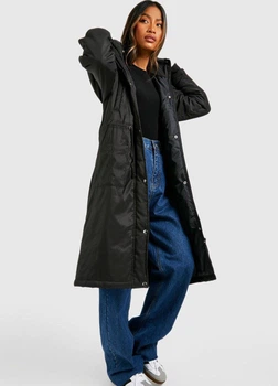 Куртка демісезонна жіноча Boohoo 111564-4 38 чорний (1115640018)