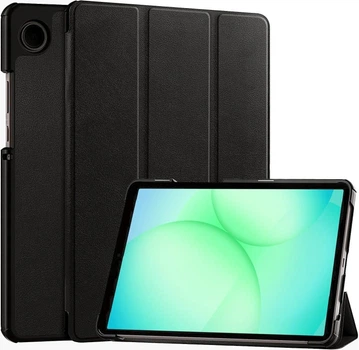 Чехол Slim Smart Cover с подставкой и автосном для Samsung Galaxy Tab A11 8.7" / Tab A9 8.7" (SM-X135, SM-X130, SM-X115, SM-X110) Черный