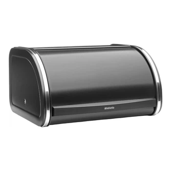Хлебница Brabantia черная матовая/хром маленькая 236686