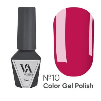 Гель лак Valeri Color №10 насыщенный малиновый, 6 мл