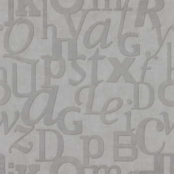 Шпалери Caselio Words WRD67129003 написи сірі