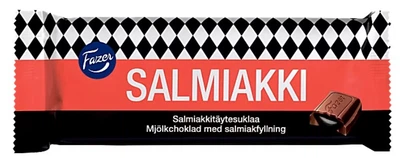 Молочний шоколад Fazer з лакрицею, 100 g, salm_chok_100