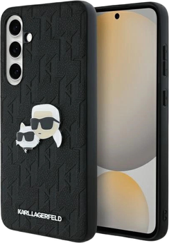 Панель Karl Lagerfeld Karl&Choupette Head Pin для Samsung Galaxy S24 FE Black (KLHCS24FEPGKLKCPK)