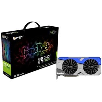 Відеокарта GeForce GTX 1070 8GB Palit GameRock (NE51070T15P2-1041G) Б/В