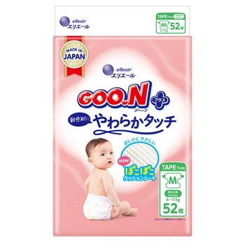 Підгузки Goo.N Plus для дітей (розмір 3(M), 6-11 кг, 52 шт)