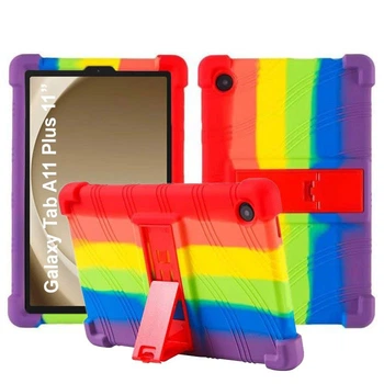 Чохол SoftGel Kids дитячий для Samsung Galaxy Tab A11 Plus SM X230 X233 X236 Веселковий
